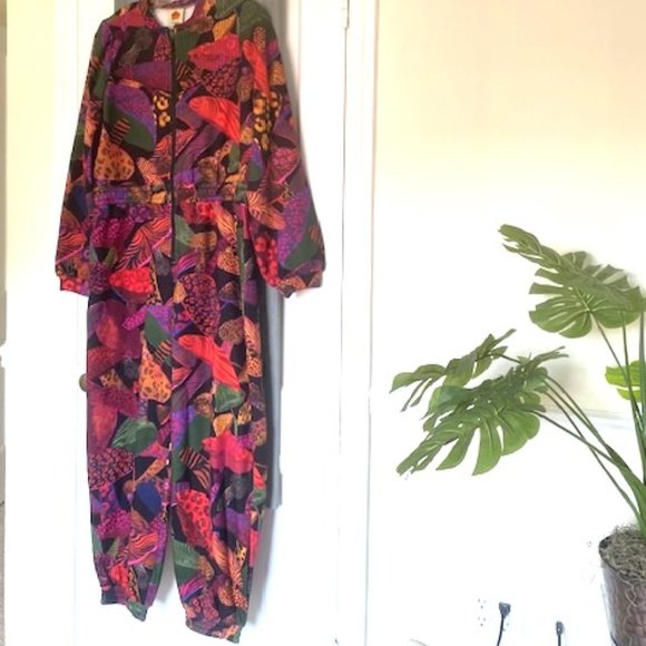 FARM Rio Leopard Mushroom French Terry Jumpsuit - Picture 6 of 15